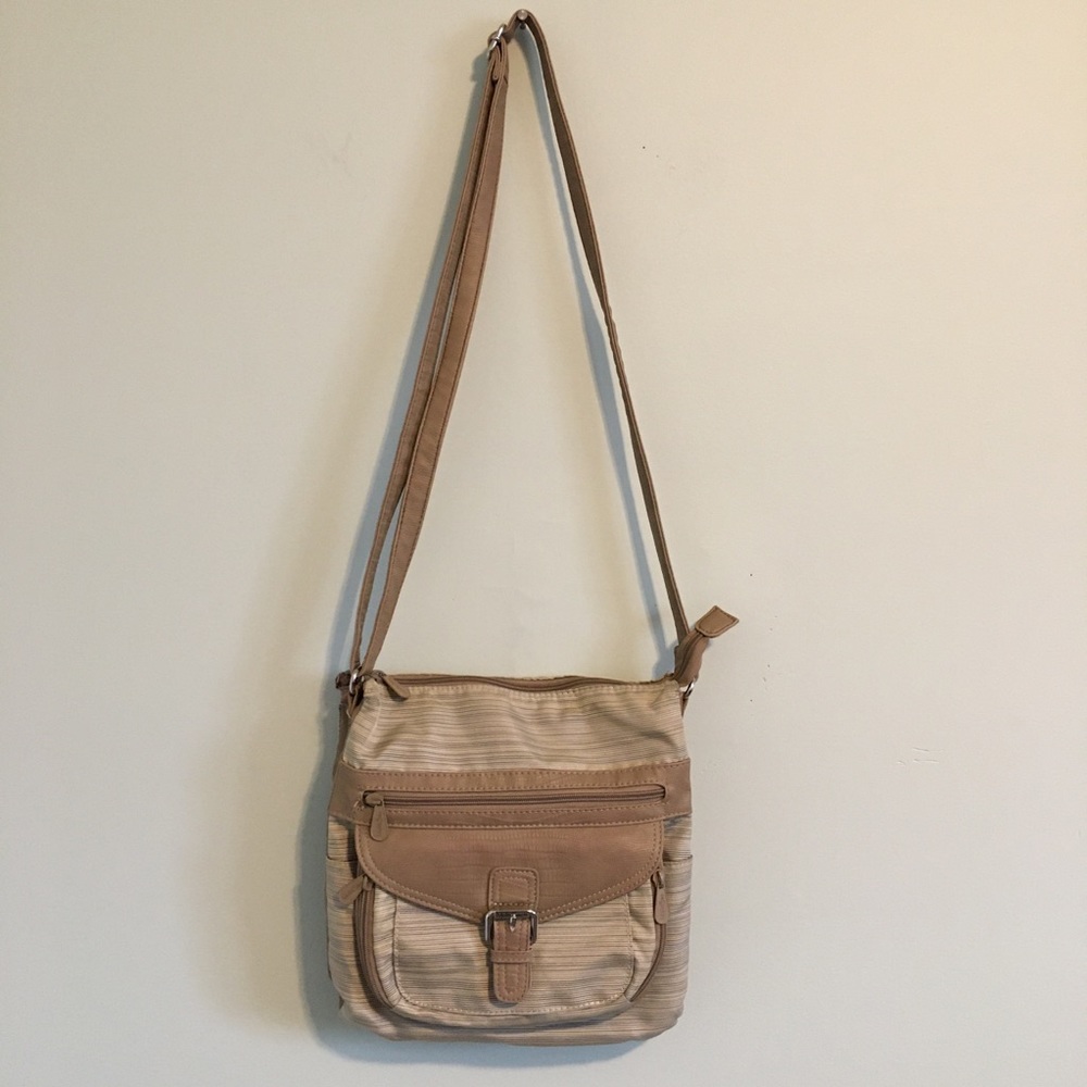 Multi Sac Tan Crossbody Bag